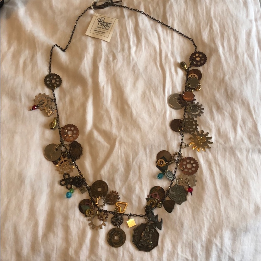 Steampunk-Style Long Necklace